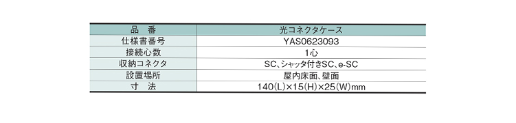 宅内配線 光コネクタケース | 住友電工